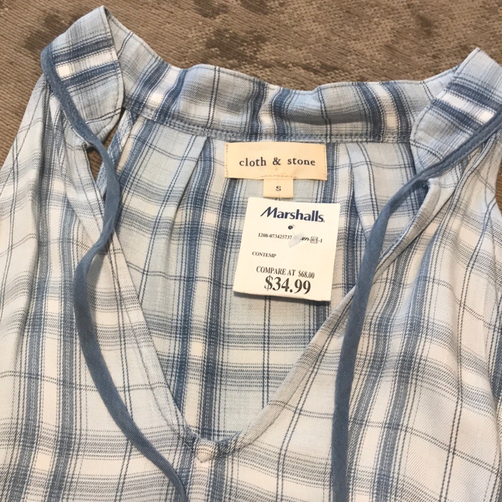 NEW with tags! Cloth & Stone racer back blouse